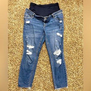 Maternity Distressed Jeans